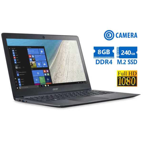 Acer (A-) TravelMate X349-G2-M i5-7200U/14``FHD/8GB DDR4/240GB M.2 SSD/No ODD/Camera/Grade A- Refurb