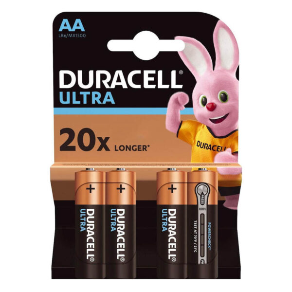 DURACELL ULTRA ALC AA LR6 4τεμ Αλκαλική Μπαταρία