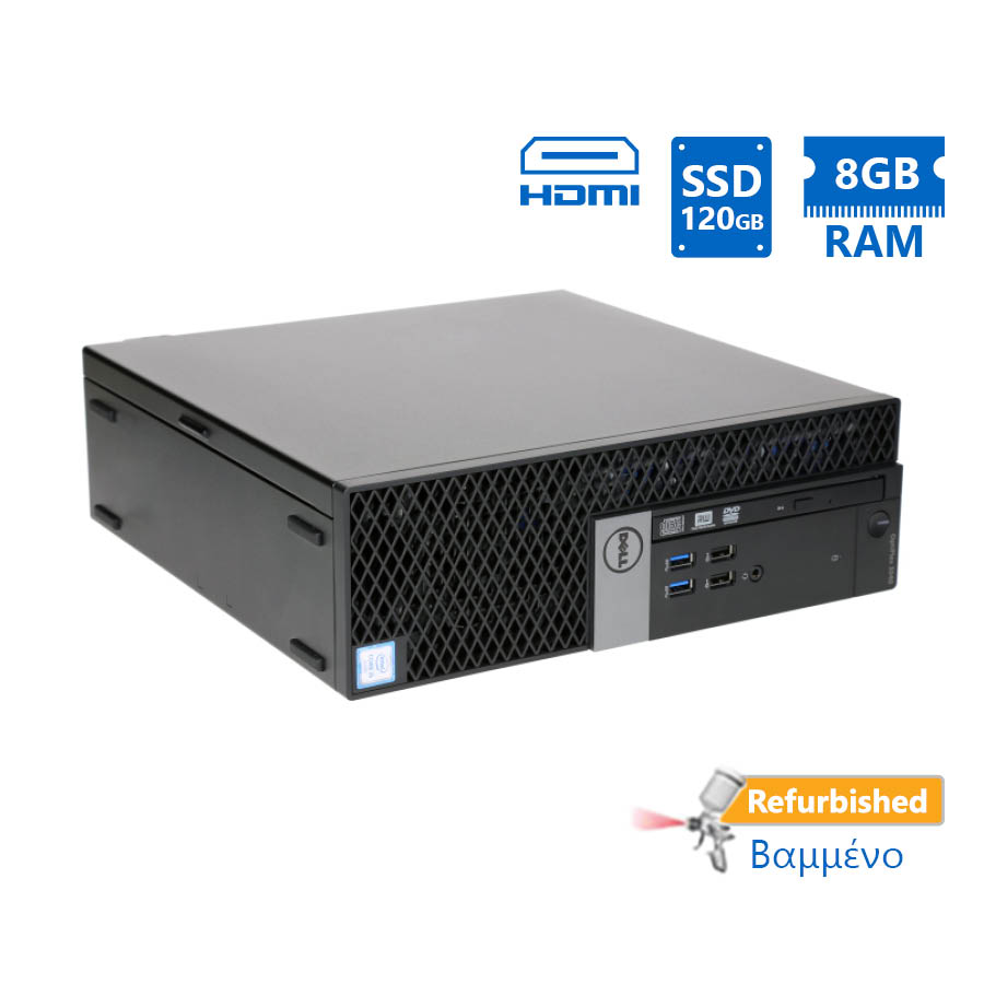 Dell 3040 SFF i3-6100/8GB DDR3/120GB SSD/No ODD/10P Grade A+ Refurbished PC