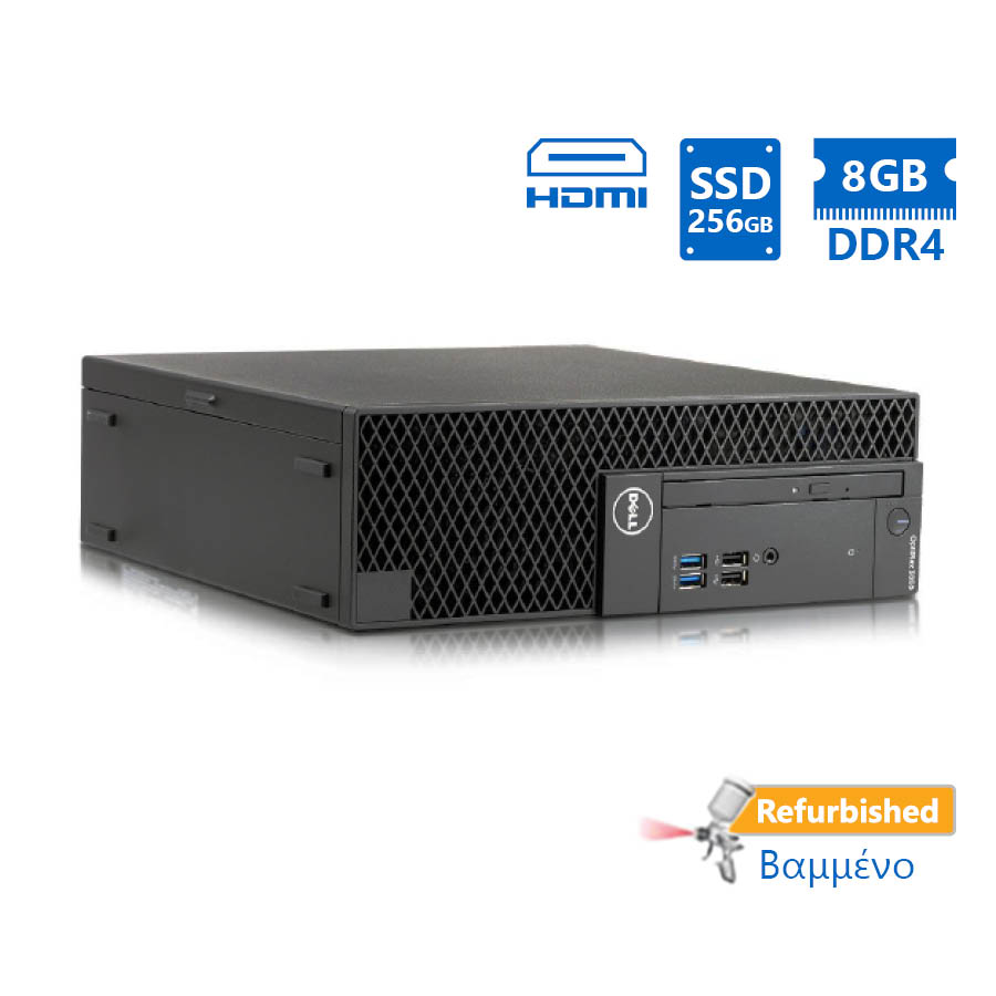 Dell 3050 SFF i5-7500/8GB DDR4/256GB SSD/DVD/Grade A+ Refurbished PC