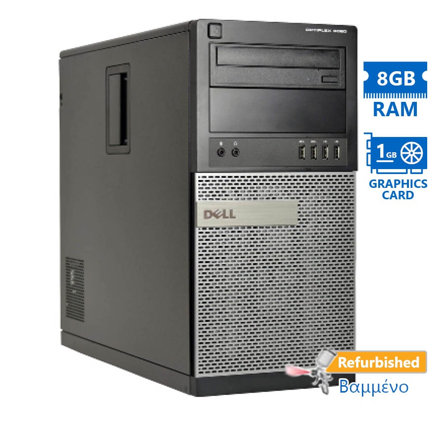 Dell 9020 Tower i7-4790/8GB DDR3/500GB/ATI 1GB/DVD/7P Grade A+ Refurbished PC