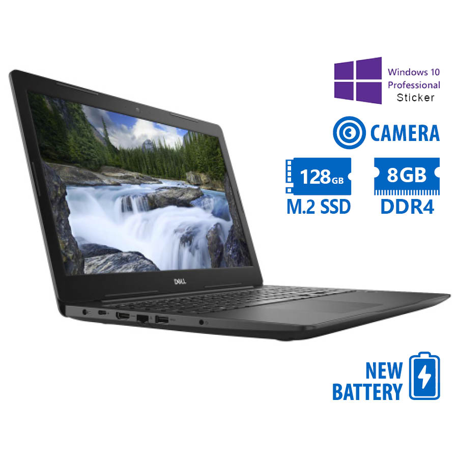 Dell (A-) Latitude 3590 i3-7020U/15.6\"/8GB DDR4/128GB M.2 SSD/No ODD/Camera/New Battery/10P Grade A-