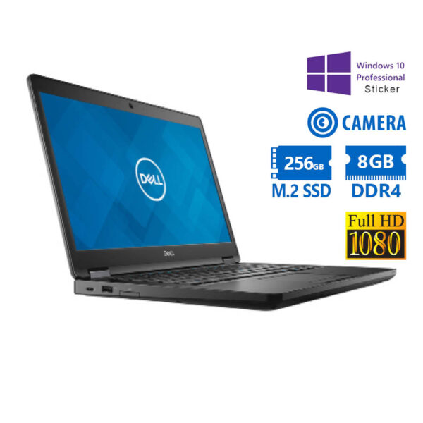 Dell (A-) Latitude 5480 i5-6200U/14\"FHD/8GB DDR4/256GB M.2 SSD/No ODD/Camera/10P Grade A- Refurbishe