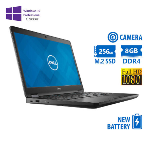 Dell (A-) Latitude 5480 i5-7200U/14\"FHD/8GB DDR4/256GB M.2 SSD/No ODD/Camera/New Battery/10P Grade A