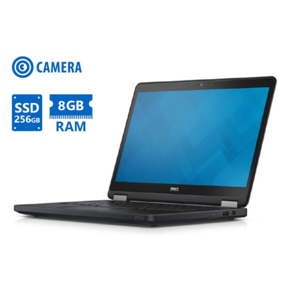 Dell (A-) Latitude E5250 i5-5300U/14``/8GB DDR3/256GB SSD/No ODD/Camera/8P Grade A- Refurbished Lapt