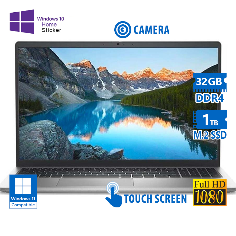 Dell Inspiron 3520 i7-1255U/15.6\"FHD Touchscreen/32GB DDR4/1TB M.2 SSD/No ODD/Camera/10H Grade A Ref