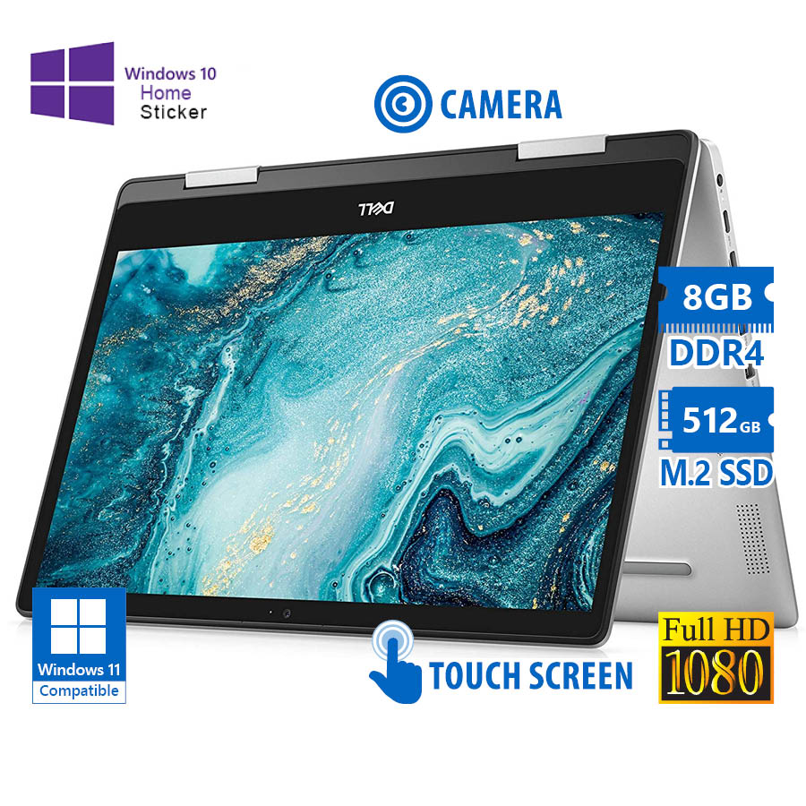 Dell Inspiron 5491 Hybrid (2 in 1) i7-10510U/14\"FHD Touchscreen/8GB DDR4/512GB M.2 SSD/No ODD/Camera