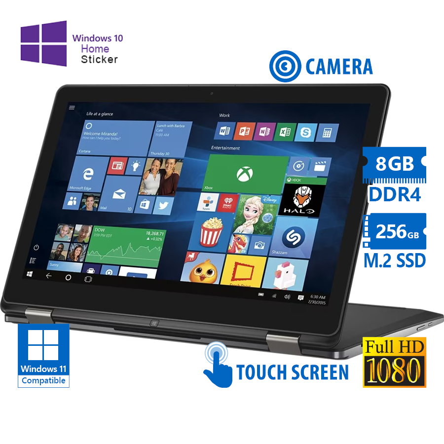 Dell Inspiron 7568 Hybrid (2 in 1) i5-8265U/15.6\"FHD Touchscreen/8GB DDR4/256GB M.2 SSD/No ODD/Camer