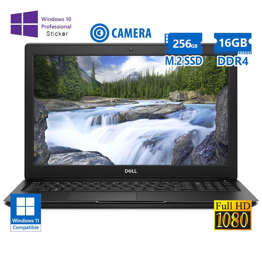 Dell Latitude 3500 i5-8265U/15.6\"FHD/16GB DDR4/256GB M.2 SSD/No ODD/Camera/10P Grade A Refurbished L