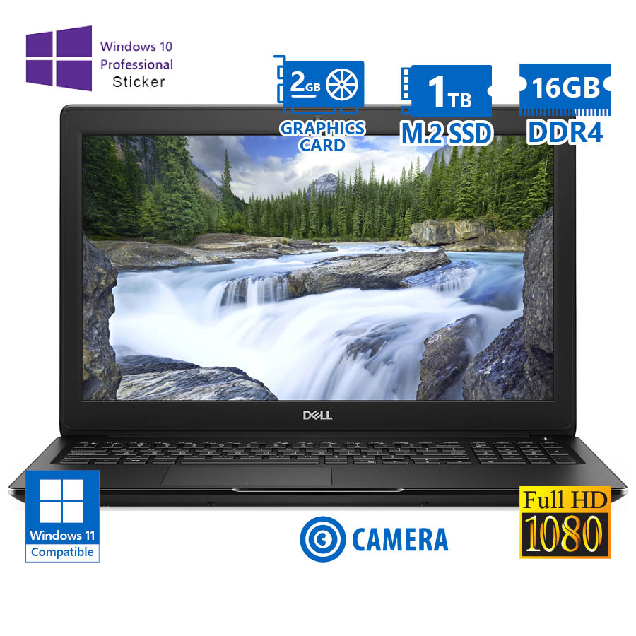 Dell Latitude 3500 i7-8565U/15.6\"FHD/16GB DDR4/1TB M.2 SSD/No ODD/GeForce MX130 2GB/Camera/10P Grade