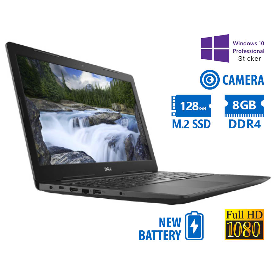 Dell Latitude 3590 i3-7130U/15.6\"FHD/8GB DDR4/128GB M.2 SSD/No ODD/Camera/New Battery/10P Grade A Re