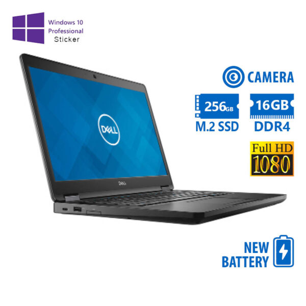 Dell Latitude 5480 i5-7300U/14\"FHD/16GB DDR4/256GB M.2 SSD/No ODD/Camera/New Battery/10P Grade A Ref