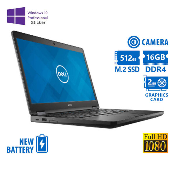 Dell Latitude 5480 i7-7820HQ/14\"FHD/16GB DDR4/512GB M.2 SSD/No ODD/GeForce 930MX (2GB)/Camera/New Ba