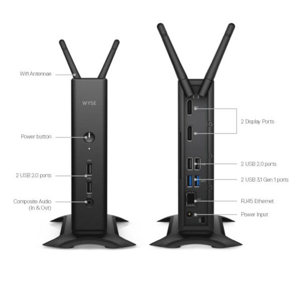 Dell Thin Client Wyse 5060 Tiny GX-424CC/8GB DDR3/32GB SSD/No ODD/10IOT Grade A Refurbished PC - Image 4