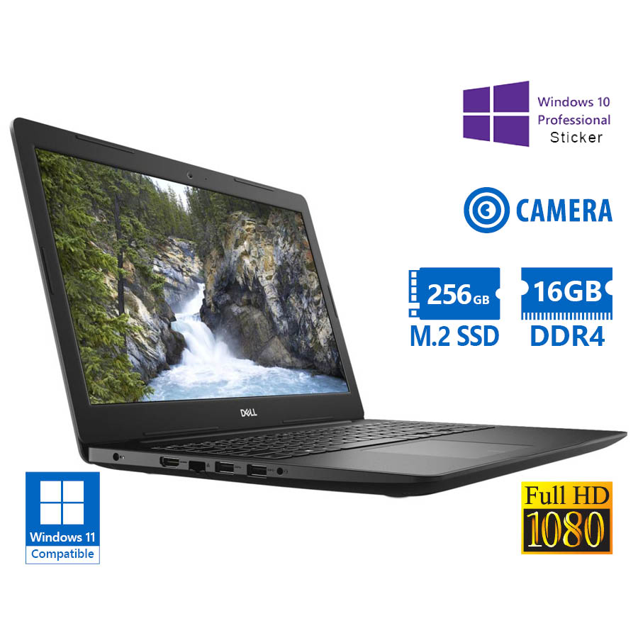 Dell Vostro 3580 i5-8265U/15.6”FHD/16GB DDR4/256GB M.2 SSD/DVD/Camera/10P Grade A Refurbished Laptop