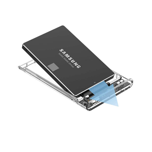 Enclosure USB 3.0 HDD 2.5SATA Transparent USB3TRP - Image 5