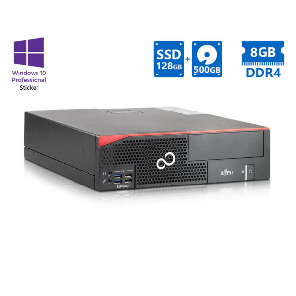 Fujitsu D956 SFF i5-6600/8GB DDR4/128GB SSD & 500GB/No ODD/10P Grade A Refurbished PC