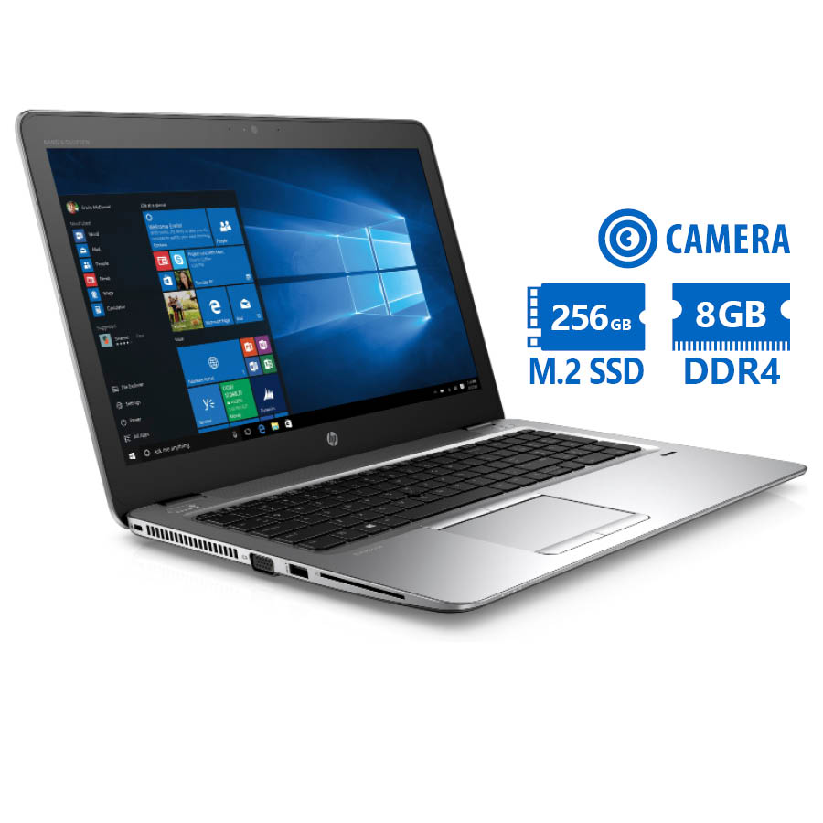 HP (A-) EliteBook 850 G3 i7-6600U/15.6\"/8GB DDR4/256GB M.2 SSD/No ODD/Camera/Grade A- Refurbished La