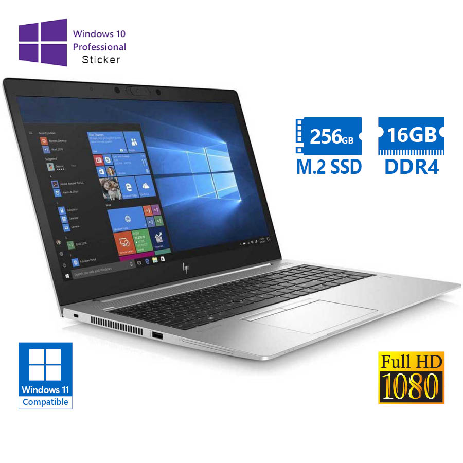 HP (A-) EliteBook 850 G6 i5-8365U/15.6\"FHD/16GB DDR4/256GB M.2 SSD/No ODD/10P Grade A- Refurbished L