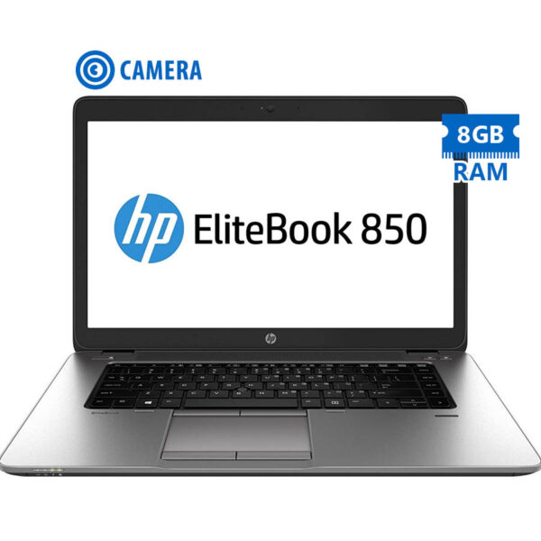 HP EliteBook 850 G1 i5-4300U/15.6\"/8GB DDR3/500GB/No ODD/Camera/7P Grade A Refurbished Laptop