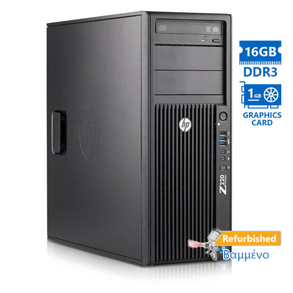 HP Z220 Tower Xeon E3-1225v2/16GB DDR3/1TB/Nvidia 1GB/DVD/7P Grade A+ Workstation Refurbished PC