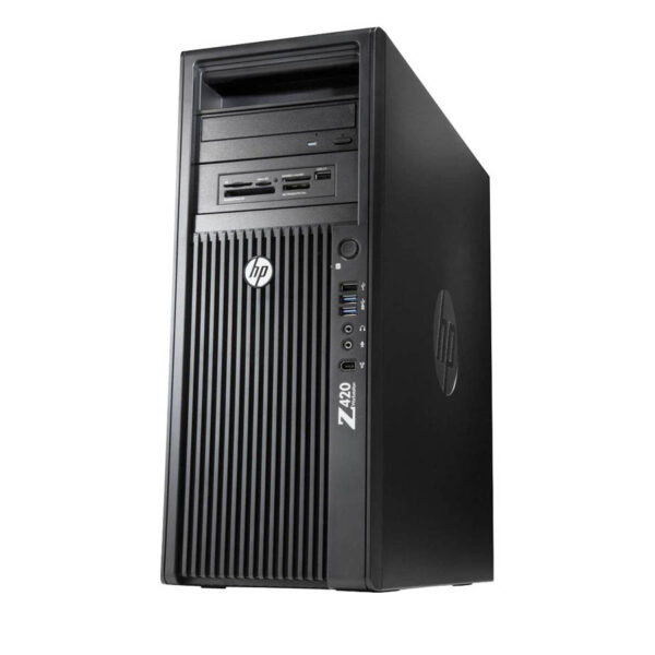 HP Z420 Tower Xeon E5-1650v2(6-Cores)/16GB DDR3/256GB SSD/Nvidia 1GB/DVD/7P Grade A+ Workstation Ref - Image 2