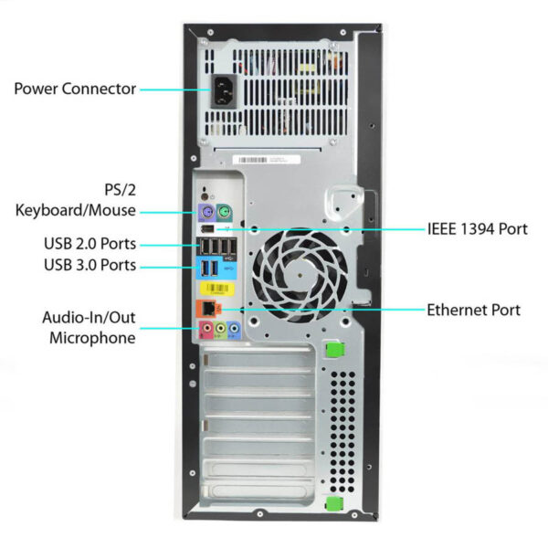 HP Z420 Tower Xeon E5-1650v2(6-Cores)/16GB DDR3/256GB SSD/Nvidia 1GB/DVD/7P Grade A+ Workstation Ref - Image 3