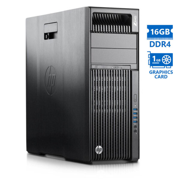 HP Z640 Tower Xeon E5-2620v3(6-Cores)/16GB DDR4/2TB/Nvidia 1GB/DVD/Grade A Workstation Refurbished P