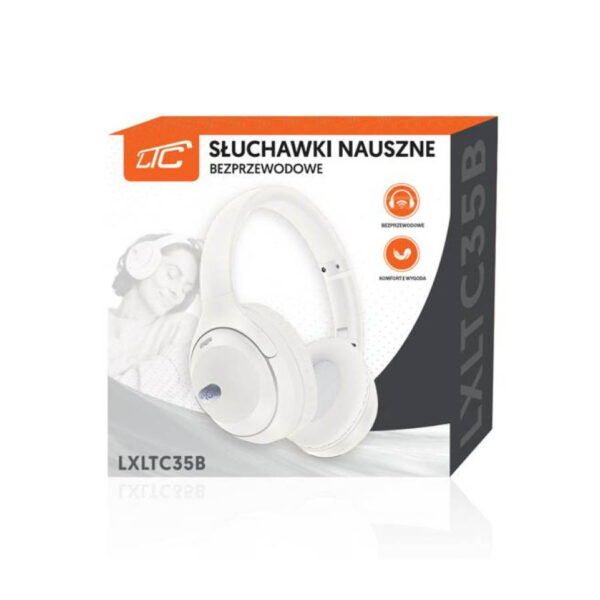 LTC Ακουστικό Bluetooth αναδιπλούμενο λευκό LXLTC35B - Image 4