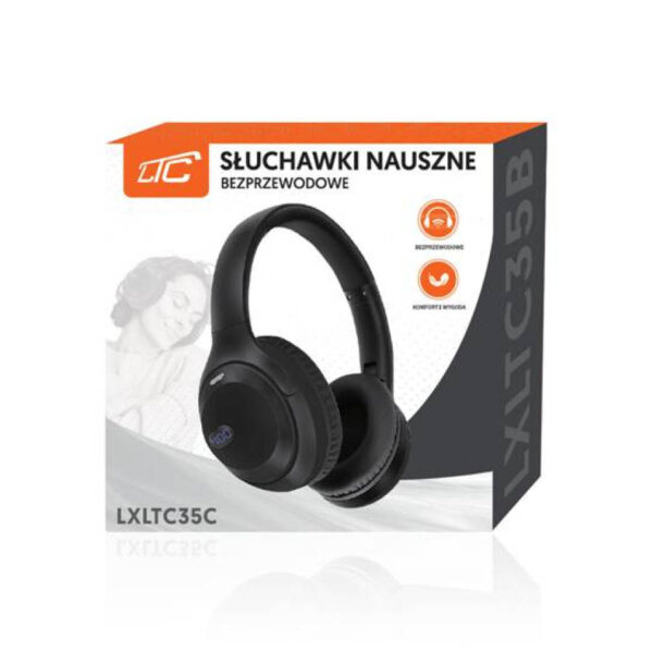 LTC Ακουστικό Bluetooth αναδιπλούμενο μαύρο LXLTC35C - Image 4