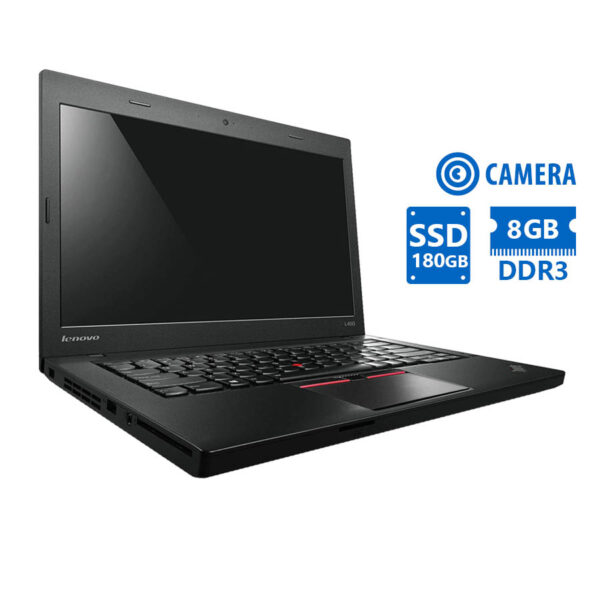 Lenovo (A-) ThinkPad T450 i5-5300U/14``/8GB DDR3/180GB SSD/No ODD/Camera/8P Grade A- Refurbished Lap