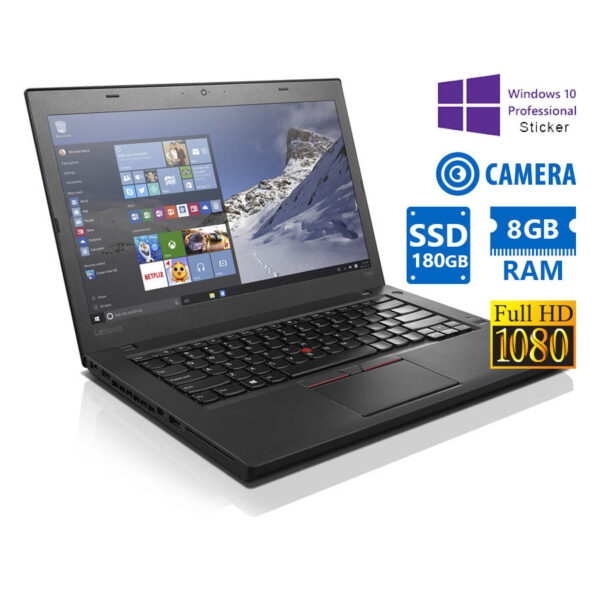 Lenovo (B) ThinkPad T460 i5-6300U/14``FHD/8GB DDR3/180GB SSD/No ODD/Camera/10P Grade B Refurbished L