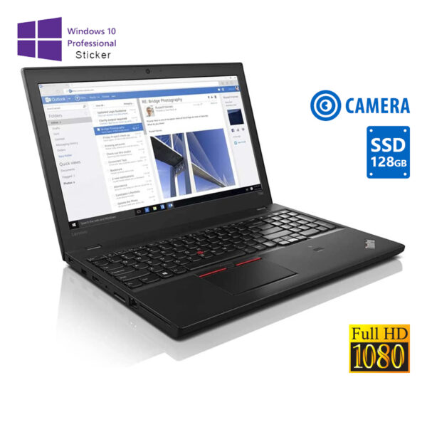 Lenovo (B) ThinkPad T560 i5-6300U/15.6\"FHD/4GB DDR3/128GB SSD/No ODD/Camera/10P Grade B Refurbished