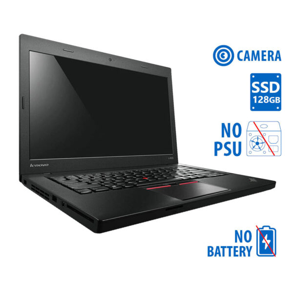 Lenovo (C) ThinkPad L450 i5-4300U/14``/4GB DDR3/128GB SSD/No ODD/NO BAT/NO PSU/Camera/8H Grade C Ref