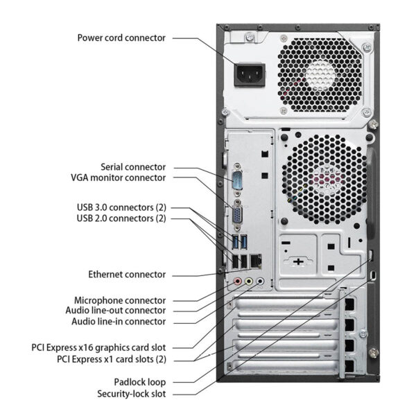 Lenovo M73 Tower i3-4150/4GB DDR3/250GB/DVD/8P Grade A+ Refurbished PC - Image 2