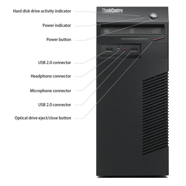 Lenovo M73 Tower i3-4150/4GB DDR3/250GB/DVD/8P Grade A+ Refurbished PC - Image 3
