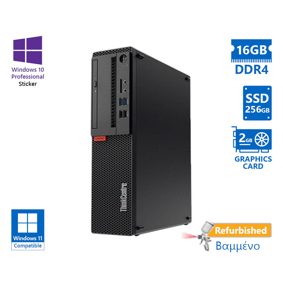 Lenovo M75s-1 SFF AMD Ryzen 7 Pro 3700/16GB DDR4/256GB SSD/ATI Radeon 520 2GB/DVD/10P Grade A+ Refur