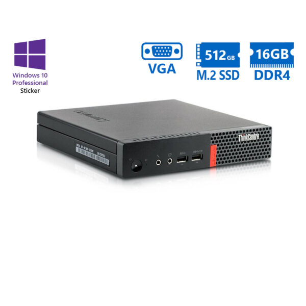 Lenovo ThinkCentre M710q Tiny i7-6700T/16GB DDR4/512GB M.2 SSD/No ODD/10P Grade A Refurbished PC