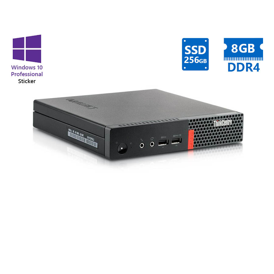 Lenovo ThinkCentre M910q Tiny i5-6500T/8GB DDR4/256GB SSD/No ODD/10P Grade A Refurbished PC