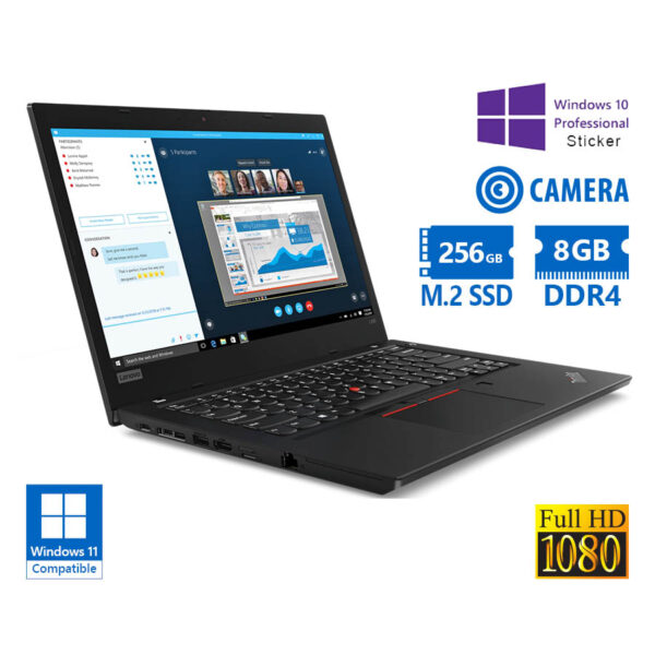 Lenovo ThinkPad L490 i5-8265U/14\"FHD/8GB DDR4/256GB M.2 SSD/No ODD/Camera/10P Grade A Refurbished La