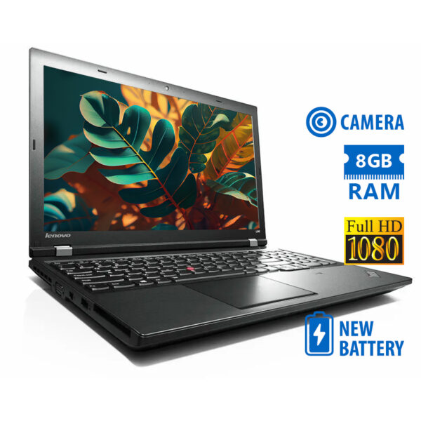 Lenovo ThinkPad L540 i5-4300M/15.6\"FHD/8GB DDR3/500GB/DVD/Camera/New Baterry/8P Grade A Refurbished