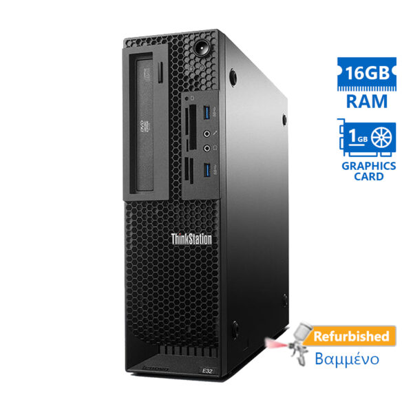 Lenovo ThinkStation E32 SFF Xeon E3-1240v3/16GB DDR3/500GB/Nvidia 1GB/DVD/8H Grade A+ Workstation Re