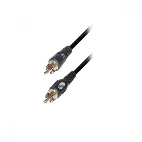 MediaRange 3M Nickle 1RCA Plug To 1RCA Plug