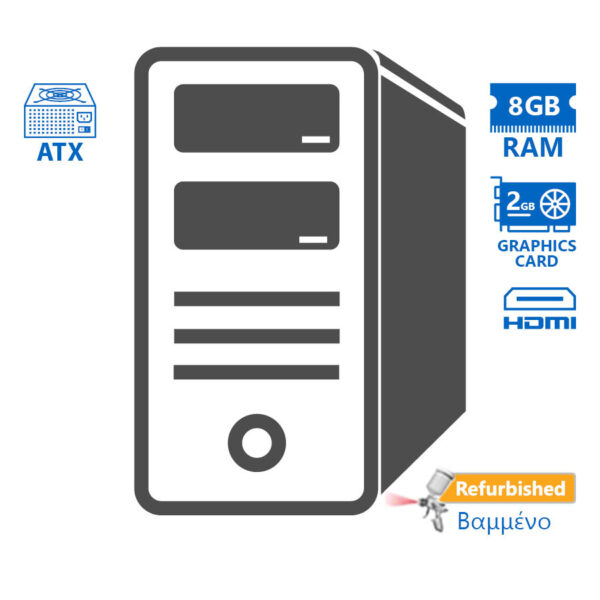 OEM Tower i5-4590/8GB DDR3/500GB/Nvidia 2GB/DVD/10P Grade A+ Refurbished PC