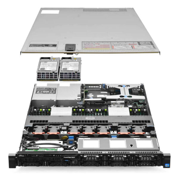 Refurbished Server Dell Poweredge R620 R1U 2xE5-2630v2/32GB DDR3/2x900GB SAS 10K/8xSFF/2xPSU/DVD/Per - Image 4