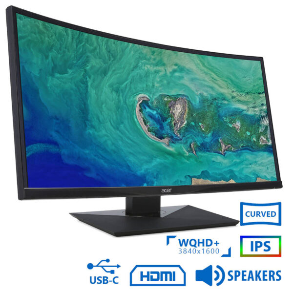 Used (A-) Monitor Acer CZ380CQK Curved LED/Acer/38\"UW-QHD/3840x1600/Black/w/Speakers/Grade A-/DP & H