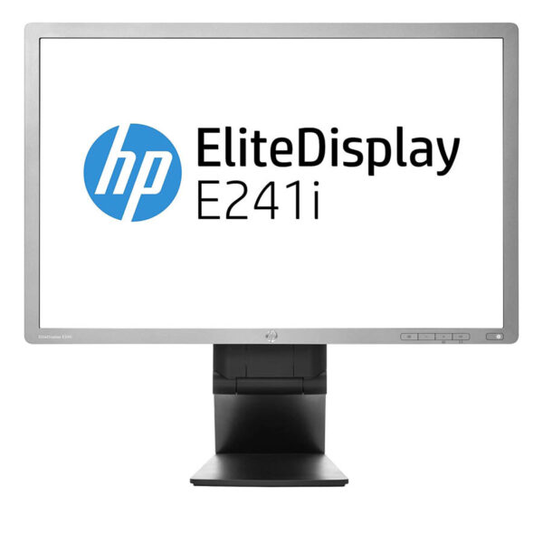 Used (A-)Monitor E241i IPS LED/HP/24"FHD/1920x1200/Wide/Silver/Black/Grade A-/D-SUB & DVI-D & DP & U - Image 2