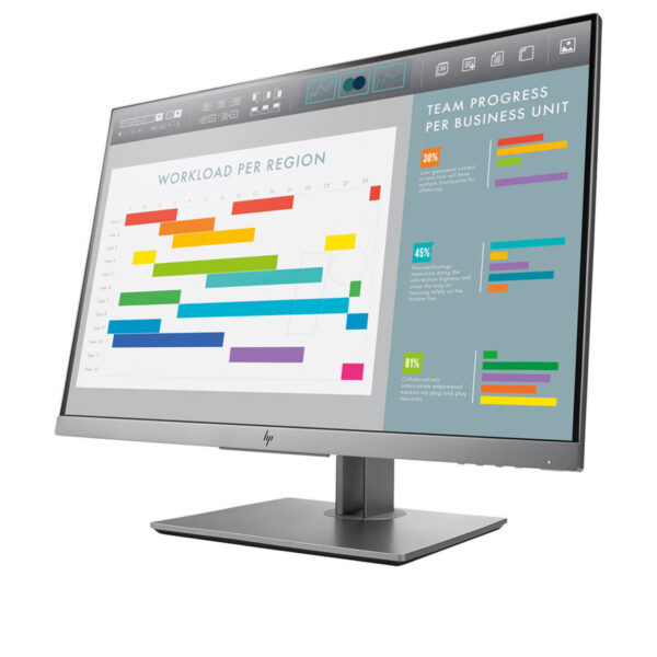 Used (A-) Monitor E243i IPS LED/HP/24\"FHD/1920x1200/Wide/Silver/Black/Grade A-/D-SUB & DP & HDMI & U - Image 3