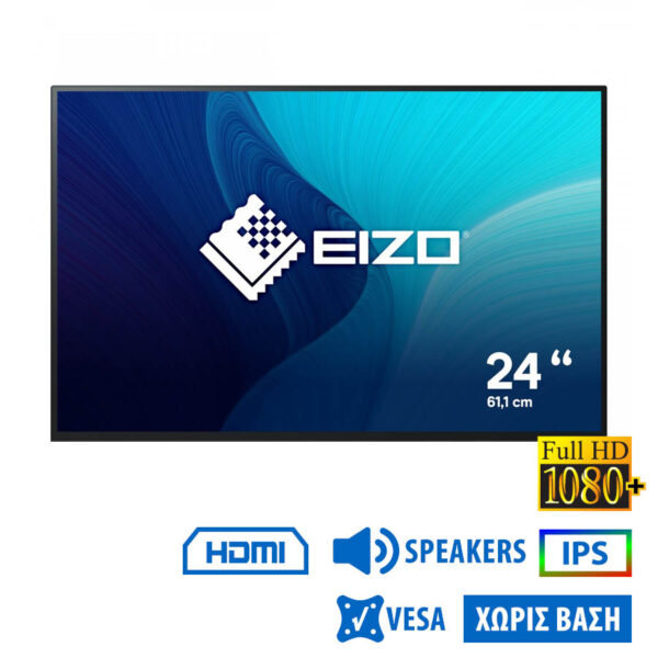 Used (A-) Monitor FlexScan EV2456 IPS LED/Eizo/24\"FHD/1920x1200/Wide/Black/w/Sreakers/No Stand/Grade