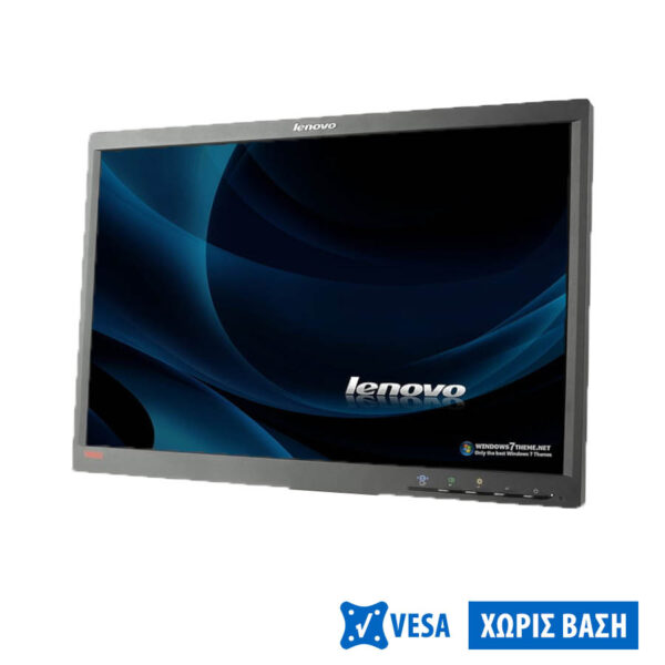 Used (A-) Monitor L2250p TFT/Lenovo /22``/1680x1050/Wide/ No Stand /Black/Grade A-/D-SUB & DVI-D & D
